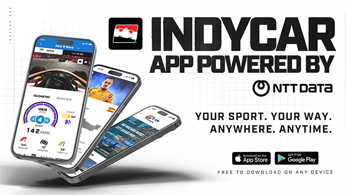 INDYCAR App Powered by NTT DATA promo